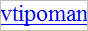 A standard rectangular site button, displaying the name vtipoman underlined and in blue – the same as any unclicked internet link. It has a faintly visible gray border.